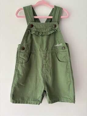 Carhartt Green Girls' Short Overalls